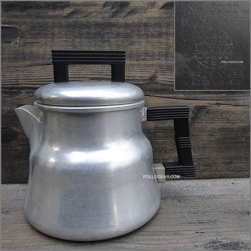 良品　VTG アメリカ製ウェアーエバー社コーヒーポット パーコレータ3002 VINTAGE WEAR-EVER<BR>3002 パーコレーター<BR>PERCOLATOR COFFEE POT