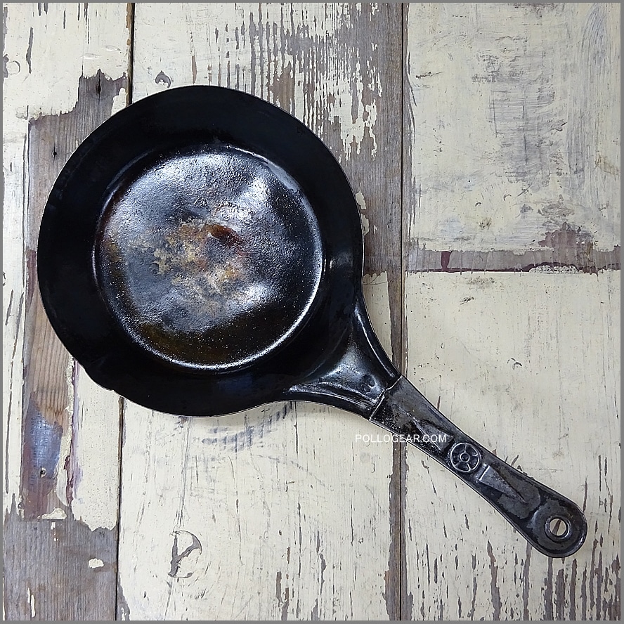 カウボーイフライパン wagonwheel 6インチ ワゴンホイール IO9b 未使用 B刻印 USA 150㎜<BR>ブッシュクラフト<BR>焚き火フライパン<BR