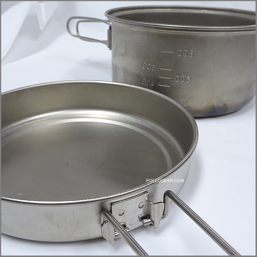 ヴィンテージ　msr チタンクッカーセット 日本製 OLD MSR クッカー<BR>チタン ポット フライパン<BR>TITANIUM