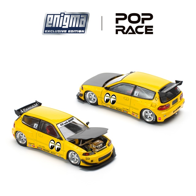 ポップレース 1/64 パンデム シビック EG6 ムーンアイズ 10個 セット