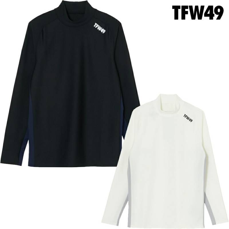 TFW49 2024年秋冬モデル メンズ サイドメッシュ モックネック 長袖