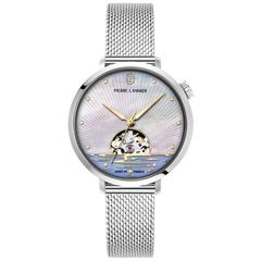 Automatic 自動巻き スケルトン レディース 腕時計 金属ベルト コンビ