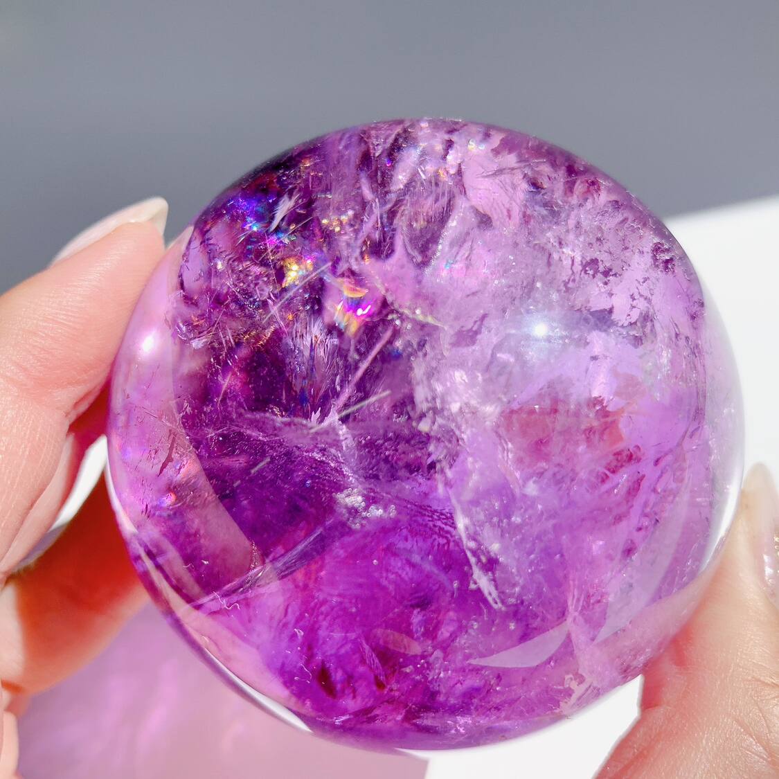 レインボーアメジスト AAA 丸玉 | スフィア（丸玉） | Crystals by Purely