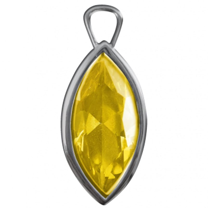 創造の黄色の光 ジルコニア 《リヒトウェーゼン》 16×22mm｜フラワー