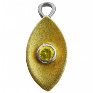 創造の黄色の光 ジルコニア 《リヒトウェーゼン》 16×22mm｜フラワー