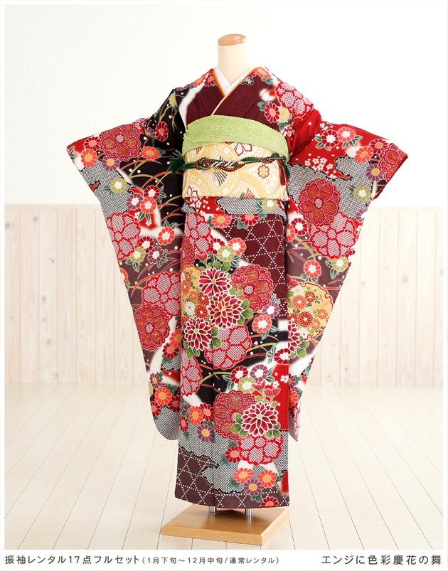 貸衣裳ぽえむ 成人式振袖 レンタル 着物レンタル フルセット 送料無料