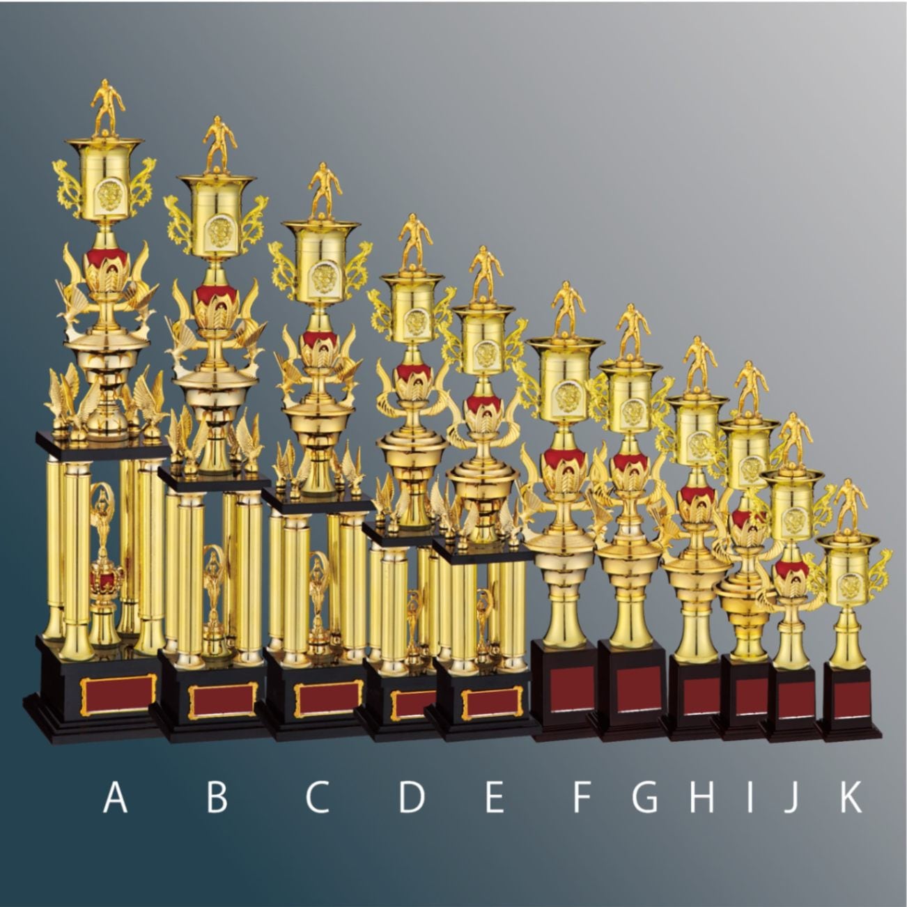 トロフィー 樹脂製 スポーツ 表彰記念品 JC-2605 | 商品カテゴリー