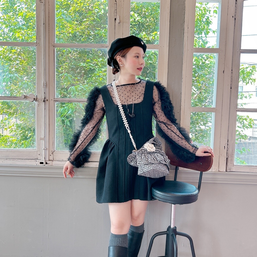 ミニフリルバッグ Quilting Frill Bebe【ギンガム】 | BAG,♡