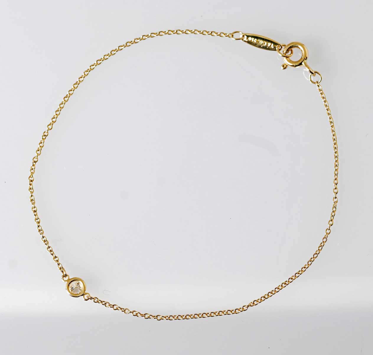 ティファニー TIFFANY 750YG イエローゴールド ダイヤ バイザヤード