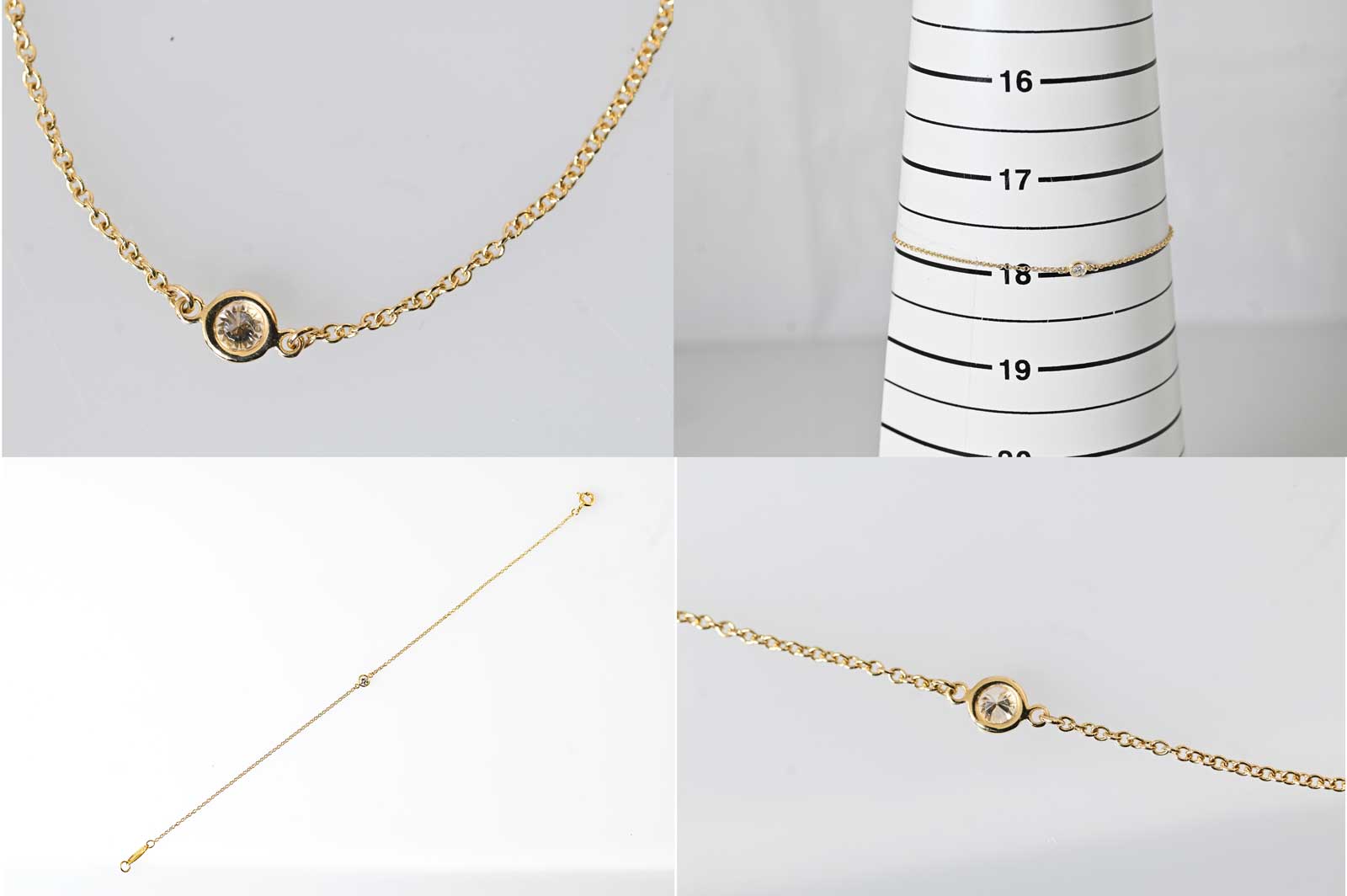 ティファニー TIFFANY 750YG イエローゴールド ダイヤ バイザヤード