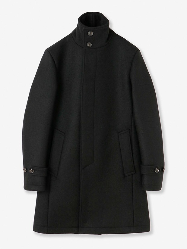junhashimoto STAND COLLAR COAT / BLACK | junhashimoto | rumbleFISH