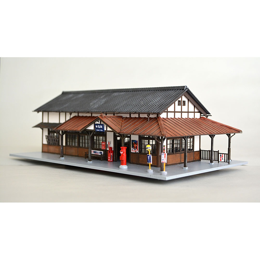 標準型木造駅舎「駅本屋1号」 ：匠ジオラマ工芸舎 塗装済完成品 HO(1