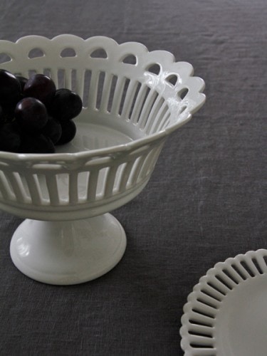 アンティーク】Bourg-Joly Malicorne フルーツバスケット アンティーク