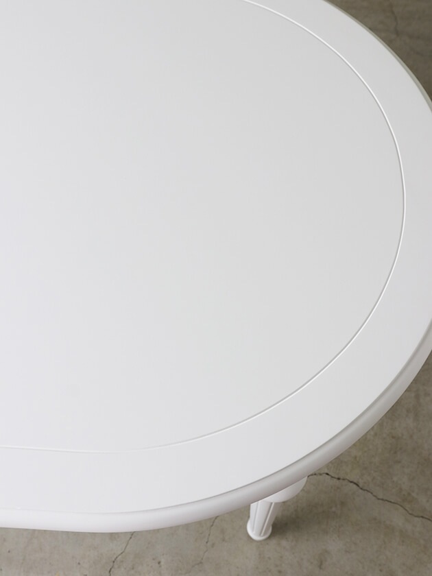 SGDダイニングテーブルオーバルALLホワイト - サラグレース