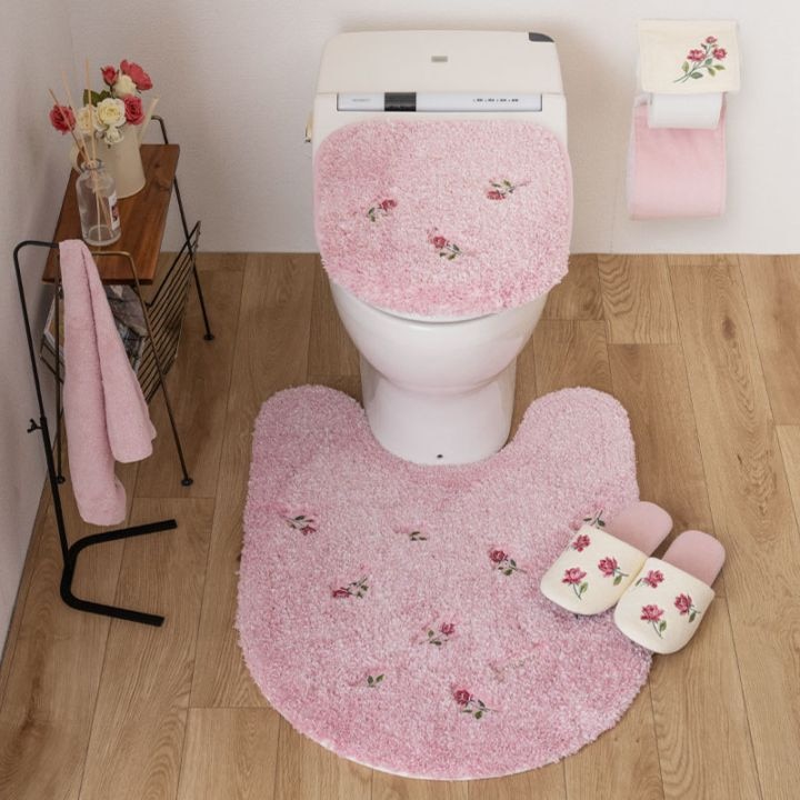 SDS yorisou スイートローズ トイレ2点セット ロングトイレマット+兼用