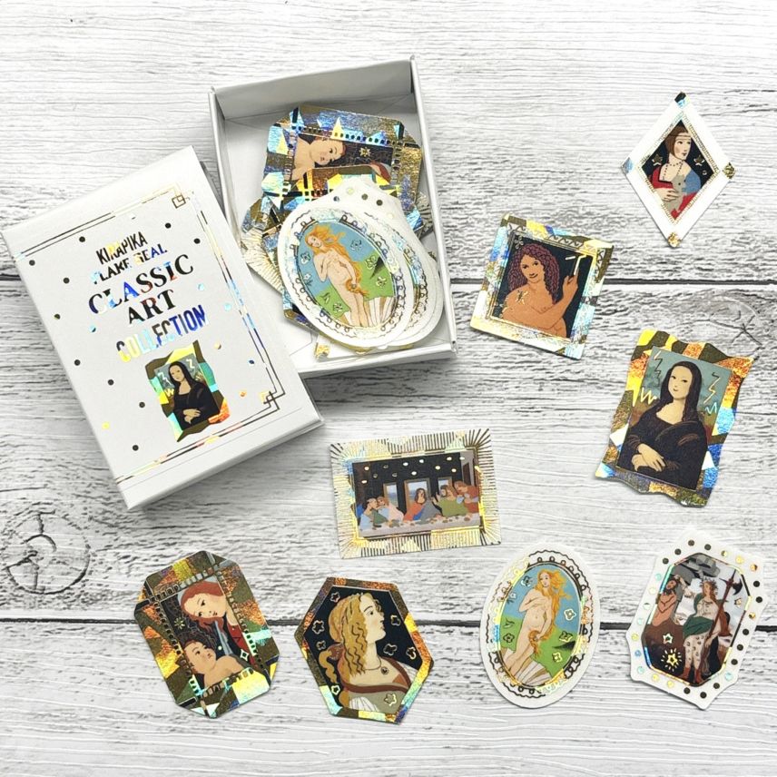 クラシックアートコレクション きらぴかフレークシール レオナルド・ダ