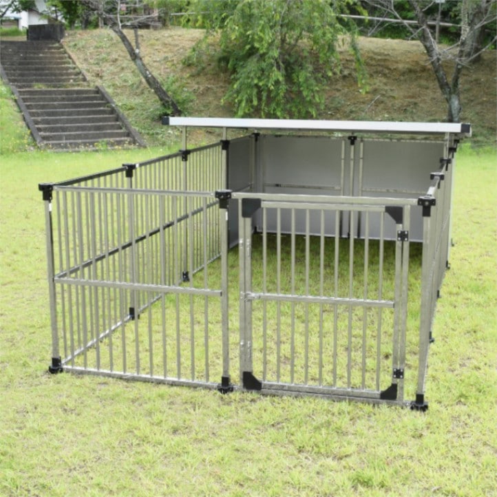ステンレス製マルチ犬舎 【DFS-M1】 ドッグハウス メタルテック株式