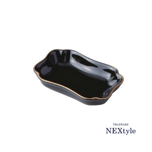 NEXtyle（ネクスタイル）｜フリートレー 金線黒 104mm 日本製 磁器