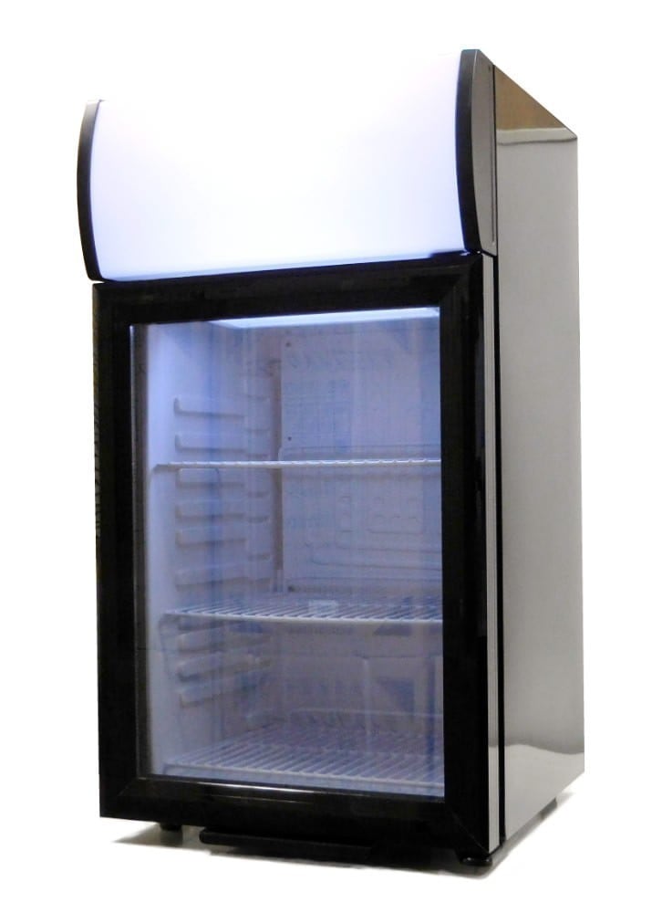 SIS ディスプレイクーラー ショーケース冷蔵庫 容量40L 右開き