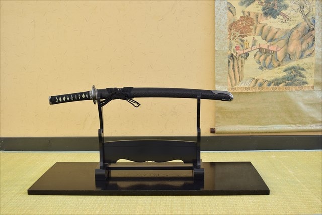 二尺四寸一分】レザー風柄 居合刀 海鼠透かし鍔 模造刀 武具 拵え 日本