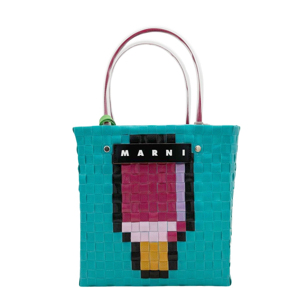 MARNI マルニ マーケット ミニピクニックバッグ フラワーカフェ サマー