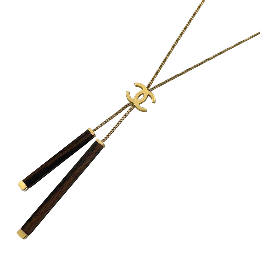 CHANEL シャネル ブローチ カメリア メタル アイボリー ゴールド 02P