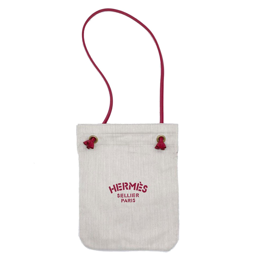 HERMES エルメス ショルダーバッグ アリーヌPM キャンバス レザー