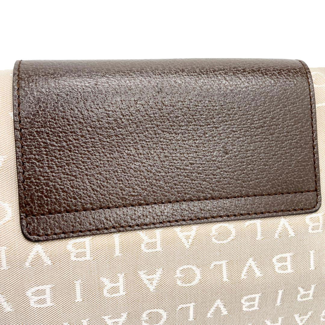 BVLGARI ブルガリ ワンショルダーバッグ ロゴマニア キャンバス レザー