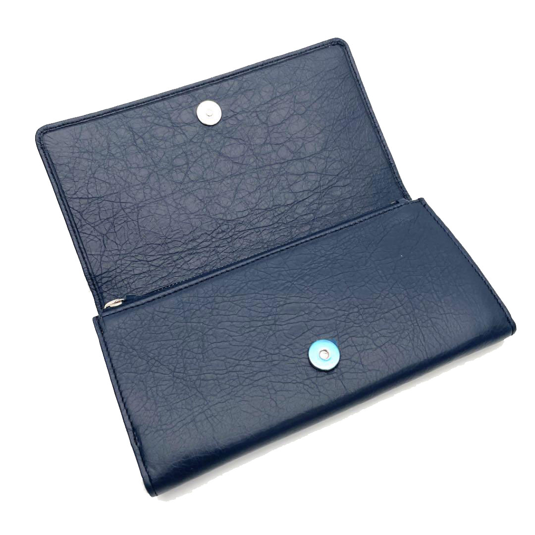 BALENCIAGA バレンシアガ 二つ折り長財布 クラシックマネー レザー