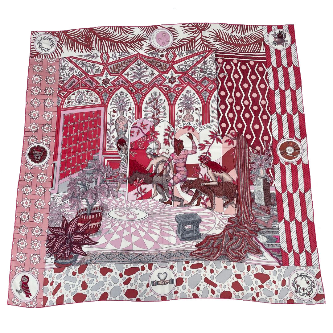 HERMES エルメス ショール カレジェアン140 『La Danse des Amazones