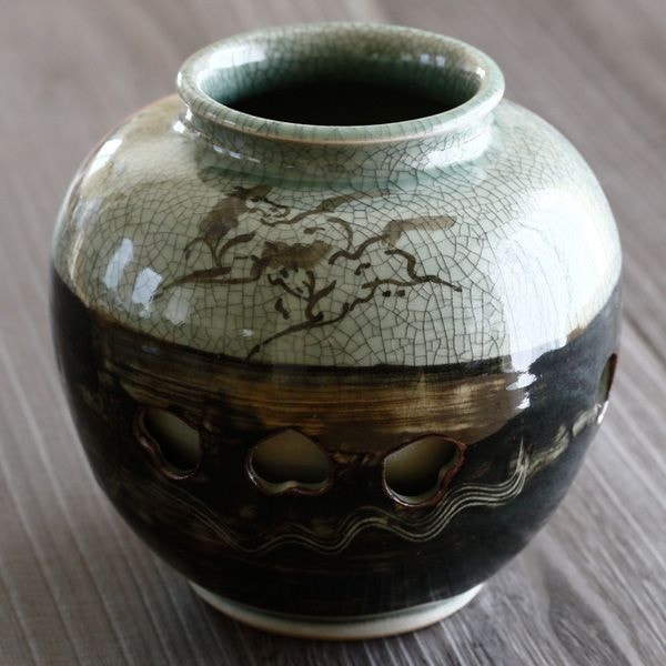 大堀相馬焼 松永窯 二重 丸壺 | すべての商品 |福島県の伝統工芸品