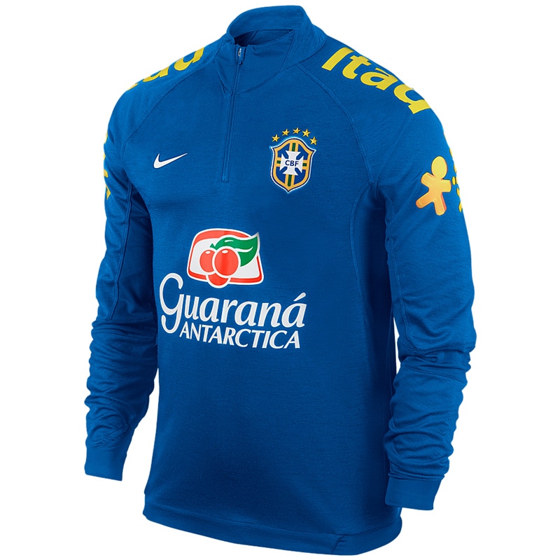 ブラジル代表トレーニングトップ ウエア【ブルー】長袖練習着｜すべて