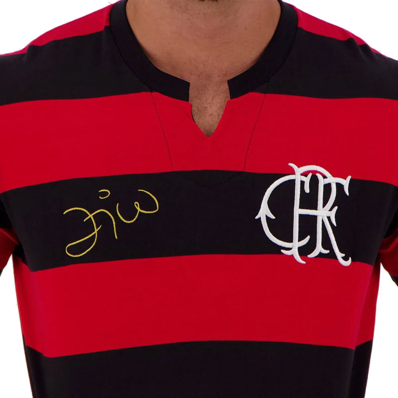 フラメンゴ公式 ボーダーTシャツ クラシックモデル 10 zico【FLAMENGO