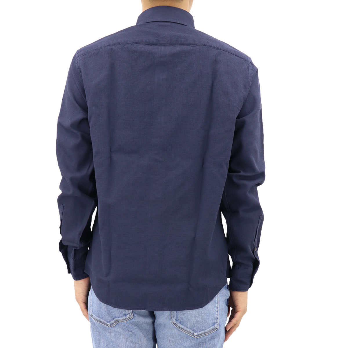 高密度ワッフル ボタンダウンシャツ SL130011 NAVY (ネイビー