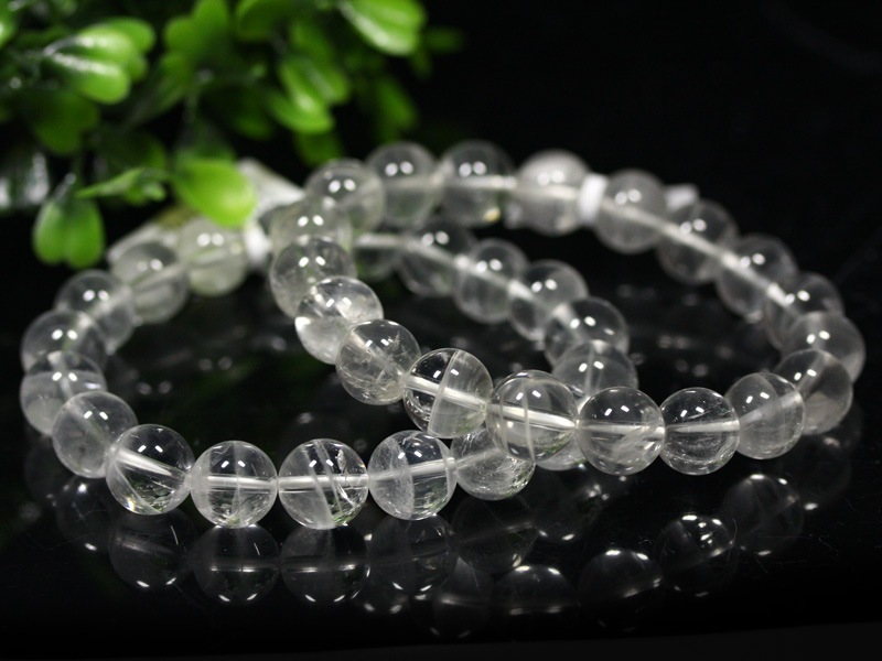 ☆高品質☆【ブレスレット】レムリアン水晶 (ロシア産) (約10.5～11mm