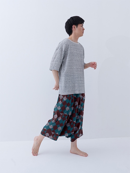 モモンガパンツ（魚紋）｜日本製 リラックスウェア 通販 ｜ ステテコ