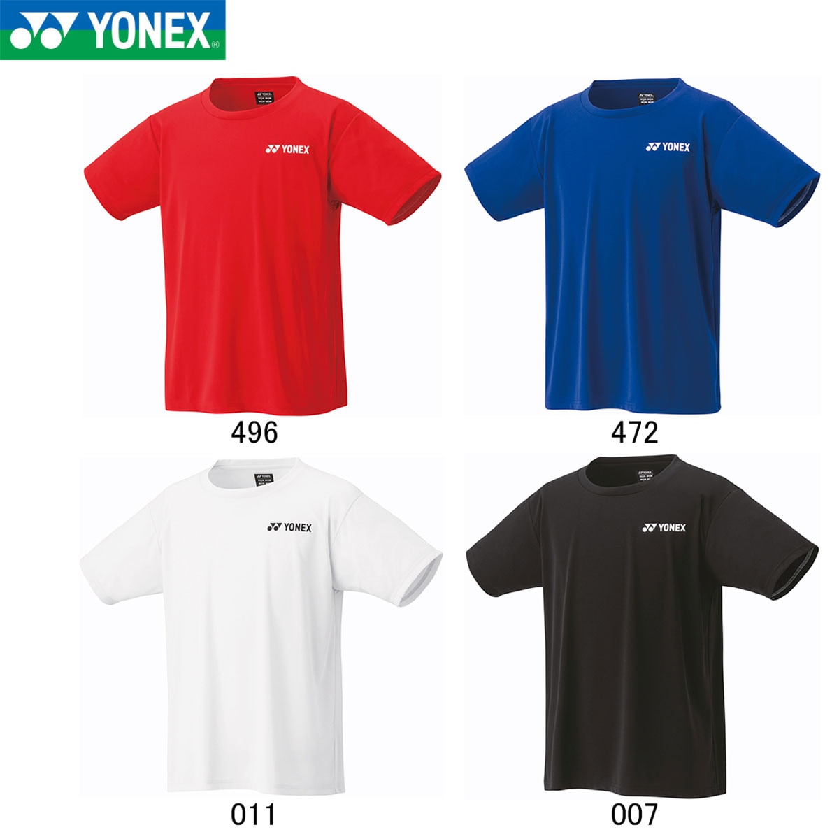 YONEX 16800 ユニドライTシャツ ウェア(ユニ) アパレル バドミントン
