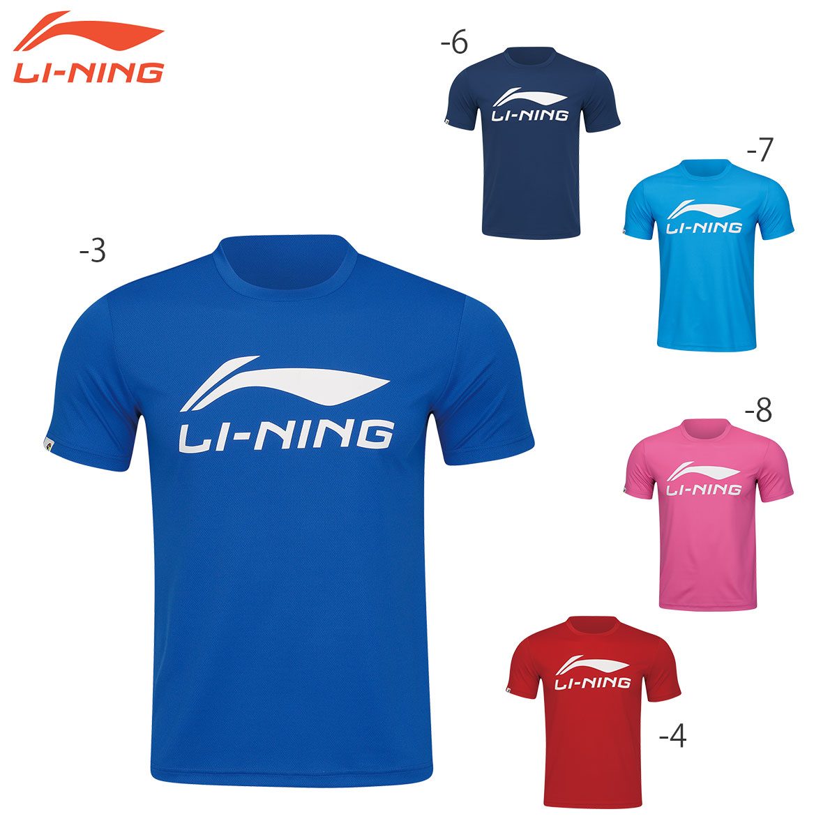 LI-NING AHSR789 トレーニングTシャツ バドミントンウェア(ユニ/メンズ