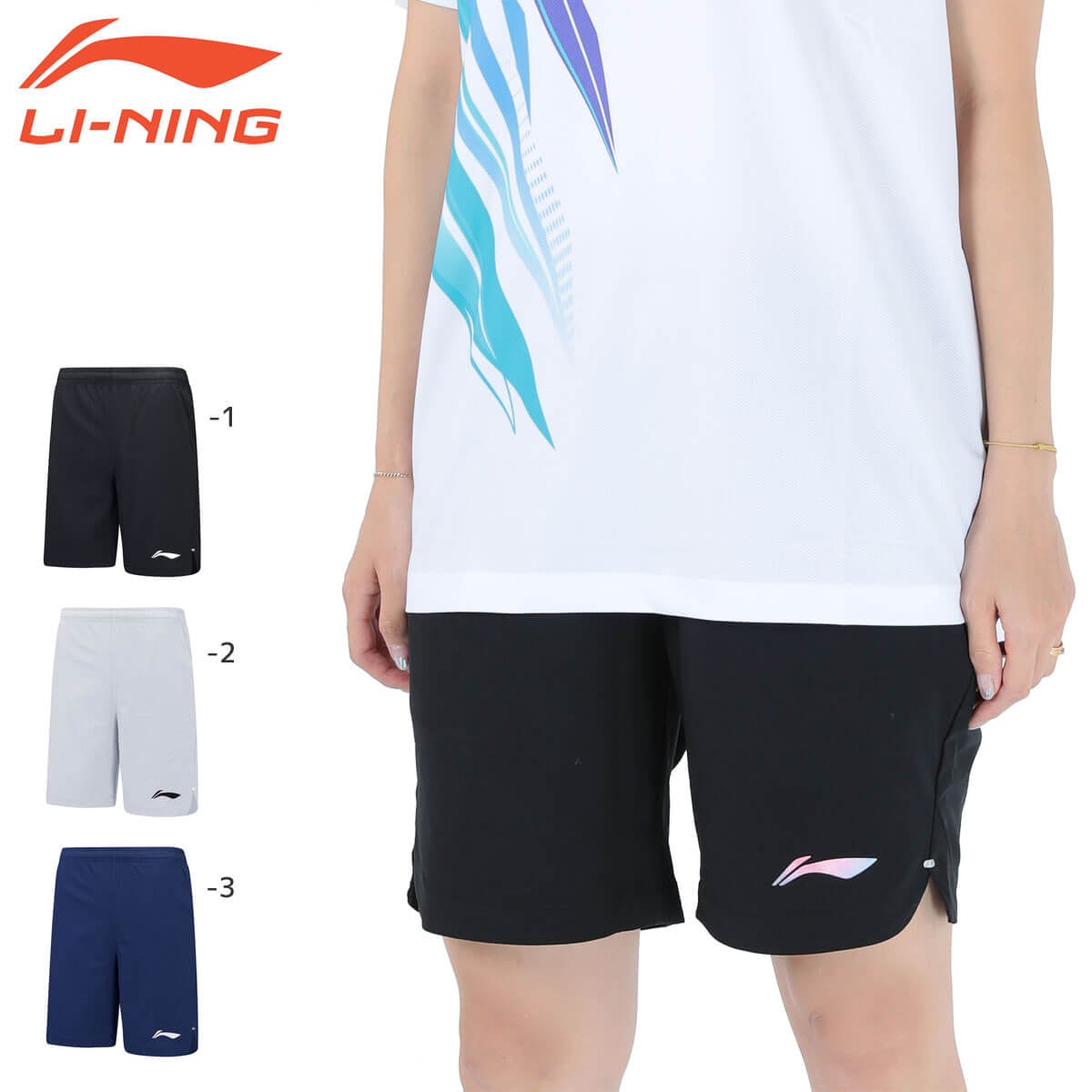 LI-NING AAPT061 ハーフパンツ バドミントンウェア(ユニ・メンズ