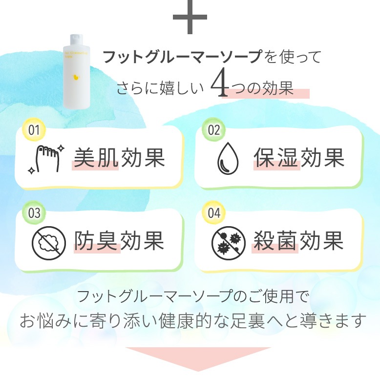 ギフトにもおすすめ！】フットグルーマーグラン／クリアシトラスソープ