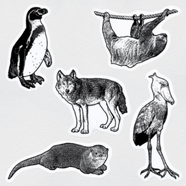 ミニステッカー（各種） | サンシャイン水族館 online shop