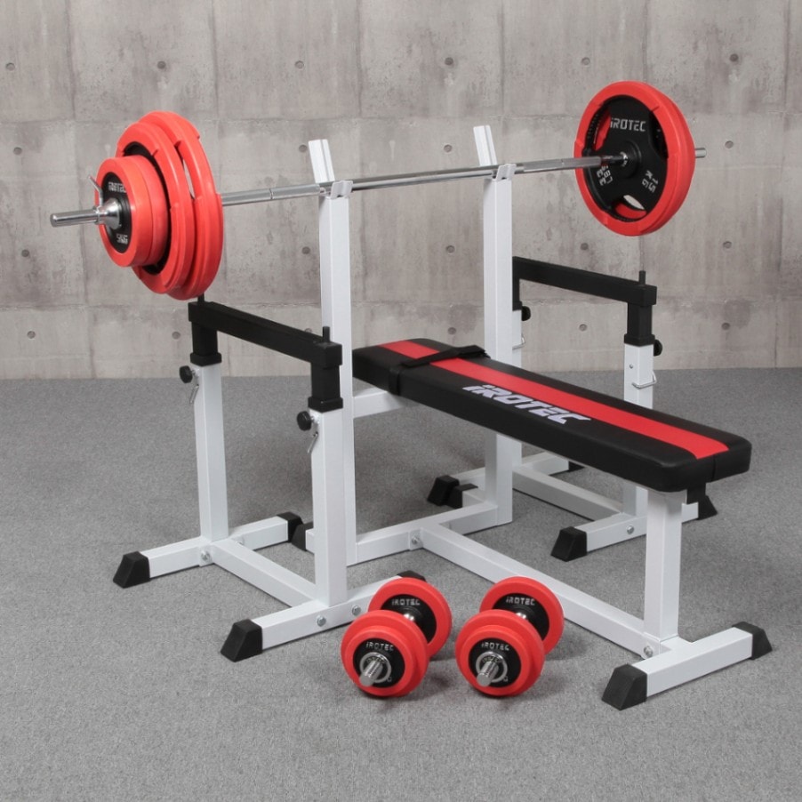 引き取り限定】バーベルセットとベンチ 引き取り限定 ベンチプレス台+