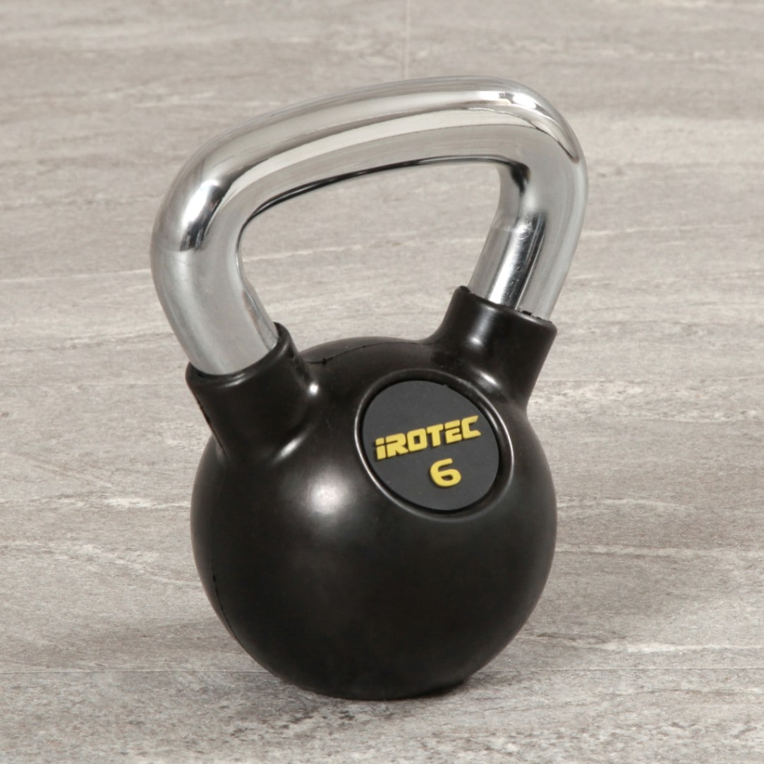 ケトルベル 6kg ラバーコーティングタイプ IROTEC (アイロテック)
