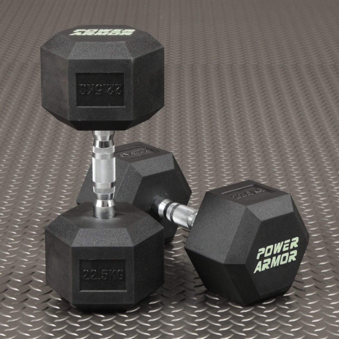 ラバーHEXダンベル22.5KG（2本セット）/POWER ARMOR（パワーアーマー）