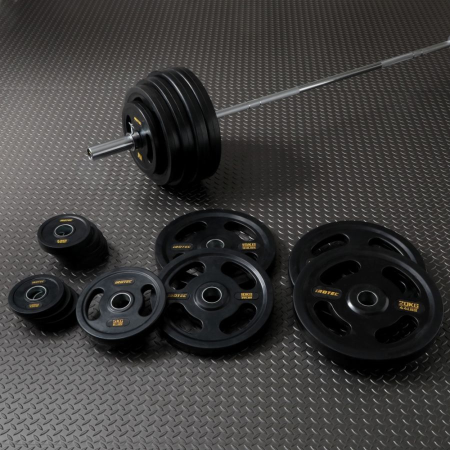 オリンピック ラバーバーベル 175kgセット IROTEC (アイロテック)