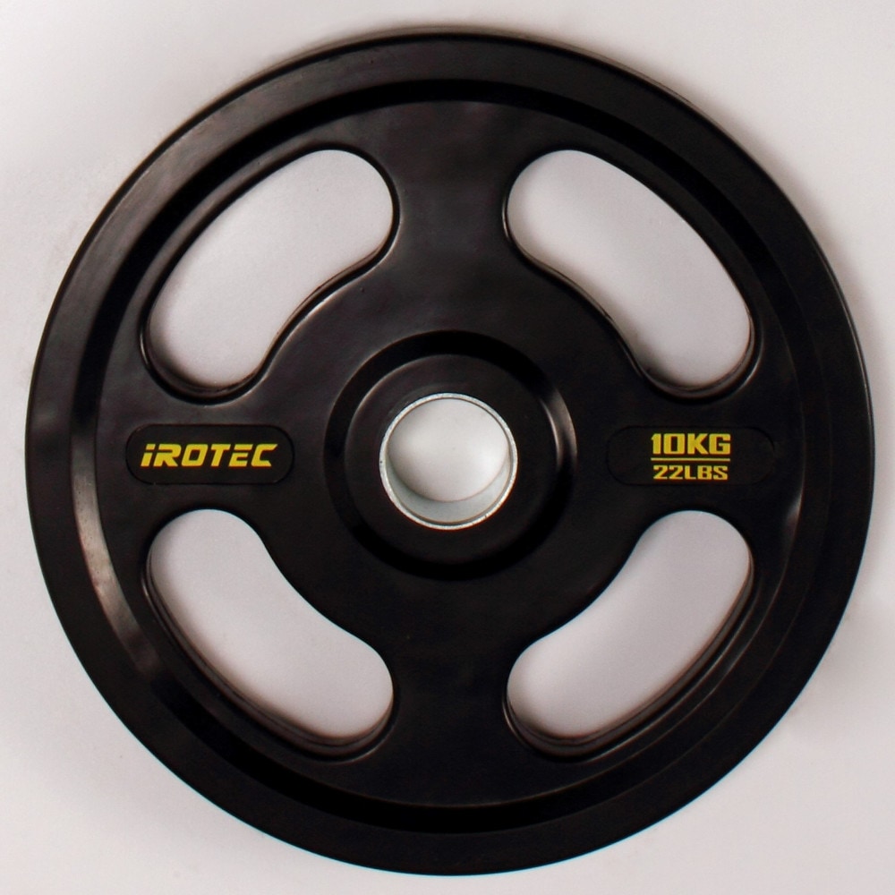 IROTEC オリンピックシャフト用 ウレタンバーベルプレート 10KG ①②
