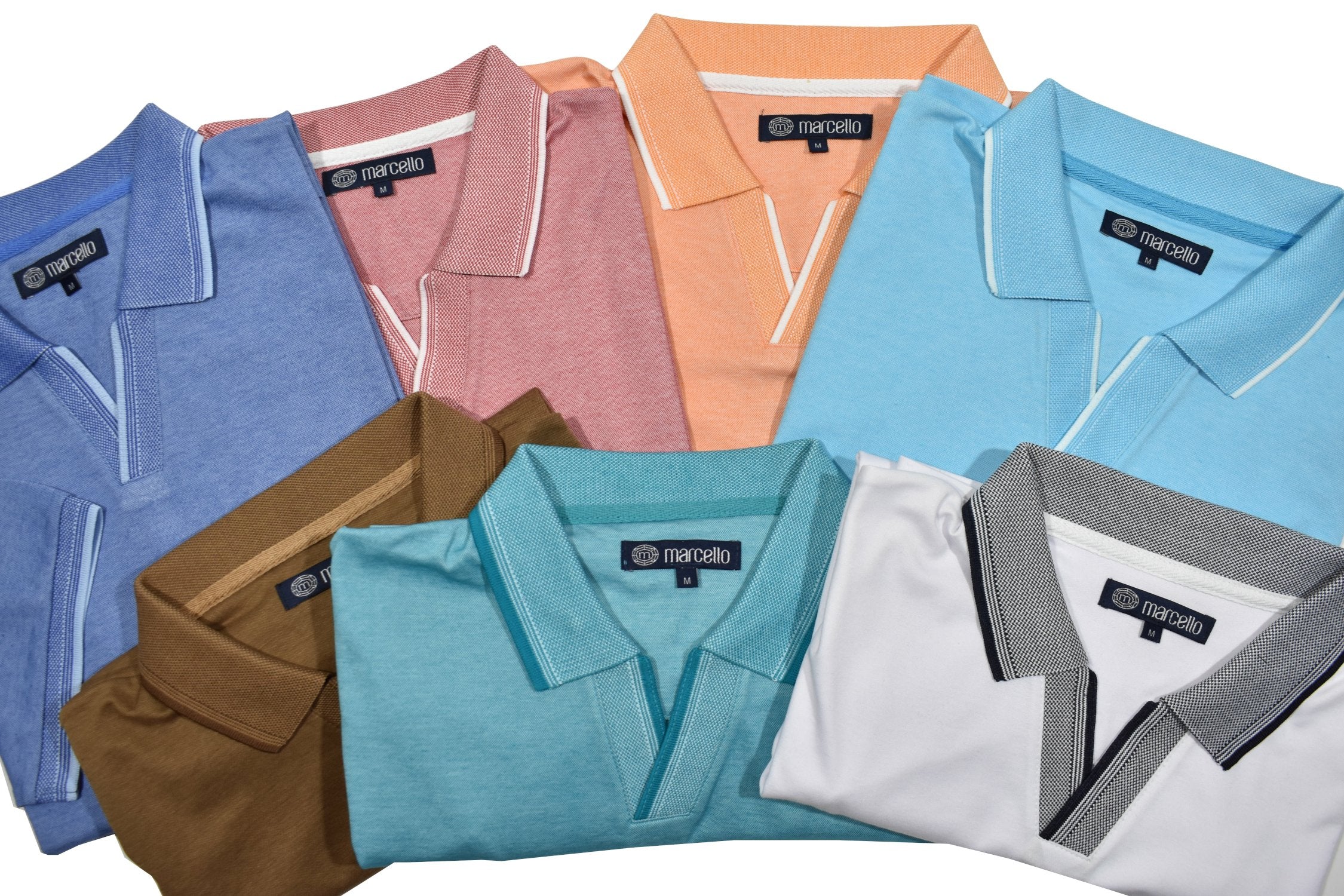 P229 Royal Oxford Open Collar Polo – Marcello Sport