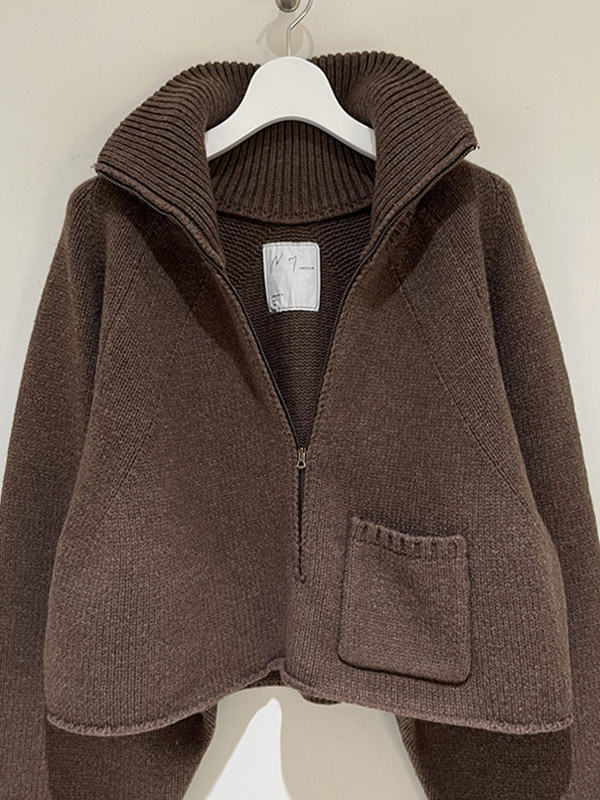 ANCELLM（アンセルム） Short Length Half-zip Knit（ショートレングス