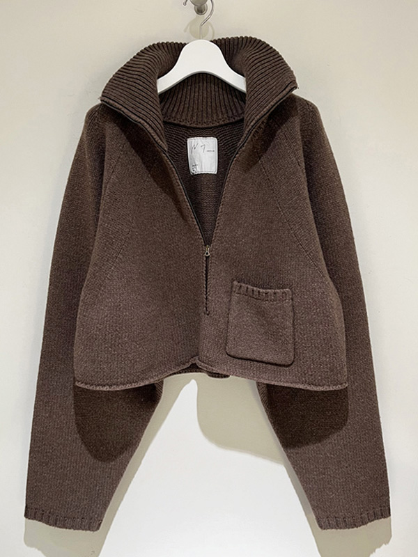 ANCELLM（アンセルム） Short Length Half-zip Knit（ショートレングス