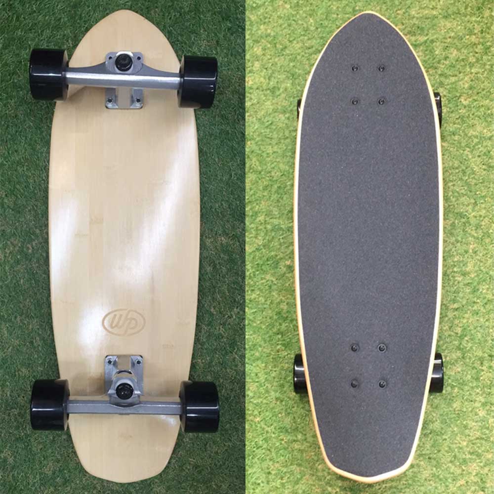ウッディープレスカービングスケートボード 28インチ WOODY PRESS